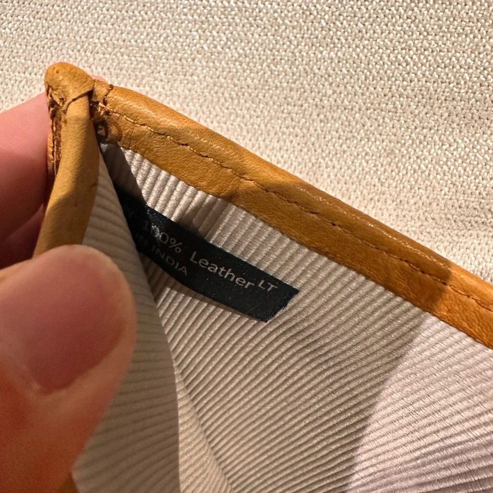 Margot Tan Leather Card Holder - Picture 5 of 14